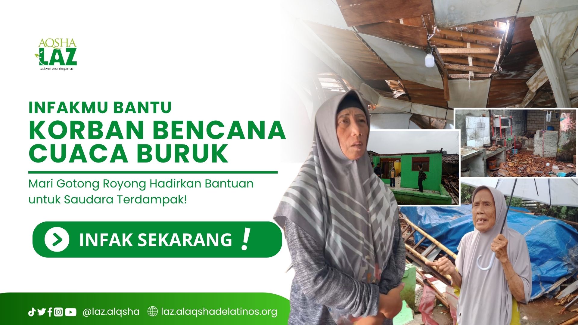 Infakmu Bantu Korban Bencana Cuaca Buruk